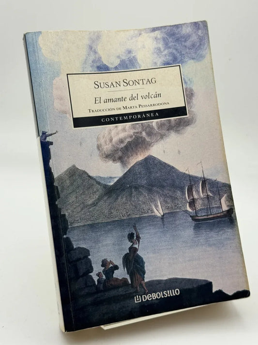 Portada de El amante del volcán de Susan Sontag, libro de segunda mano