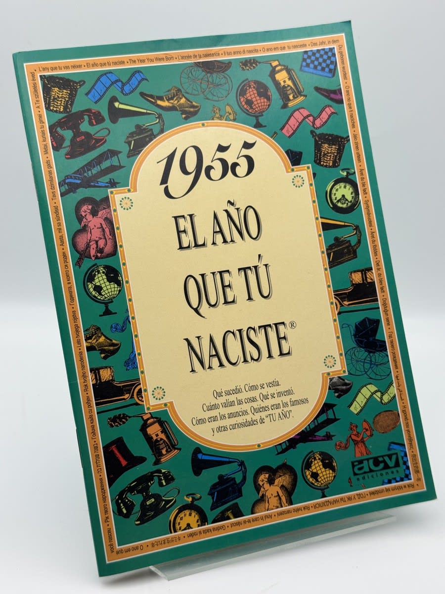 Portada de El año que tú naciste 1955 de ACV ediciones, libro de segunda mano