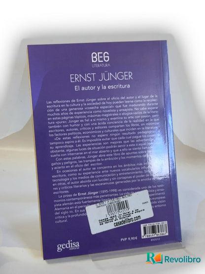 Foto 2 de El autor y la escritura de Ernst Jünger, libro de segunda mano