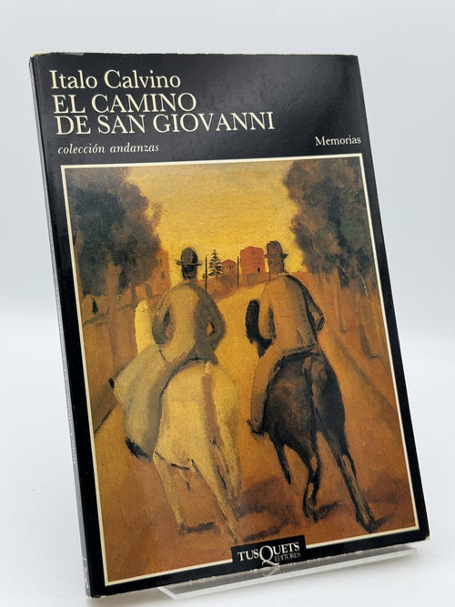 Portada de El camino de San Giovanni de Italo Calvino, libro de segunda mano