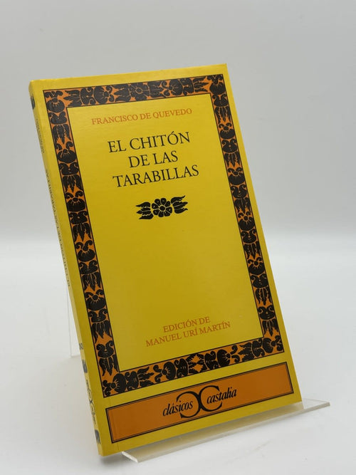 Portada de El chitón de las tarabillas de Francisco de Quevedo, libro de segunda mano