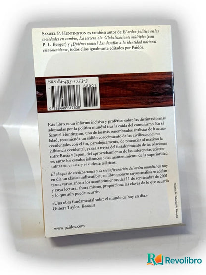 Foto 2 de El choque de civilizaciones y la reconfiguración del orden mundial - 1ª edición de Samuel P. Huntington, libro de segunda mano
