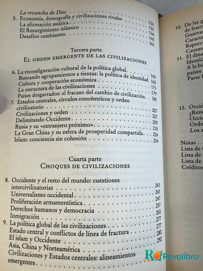 Foto 6 de El choque de civilizaciones y la reconfiguración del orden mundial - 1ª edición de Samuel P. Huntington, libro de segunda mano