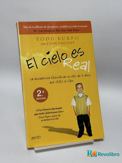 Portada de El cielo es Real de Todd Burpo con Lynn Vincent, libro de segunda mano