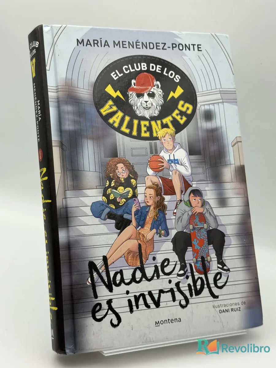 Portada de El club de los valientes Nadie es invisible de María Menéndez-Ponte, libro de segunda mano