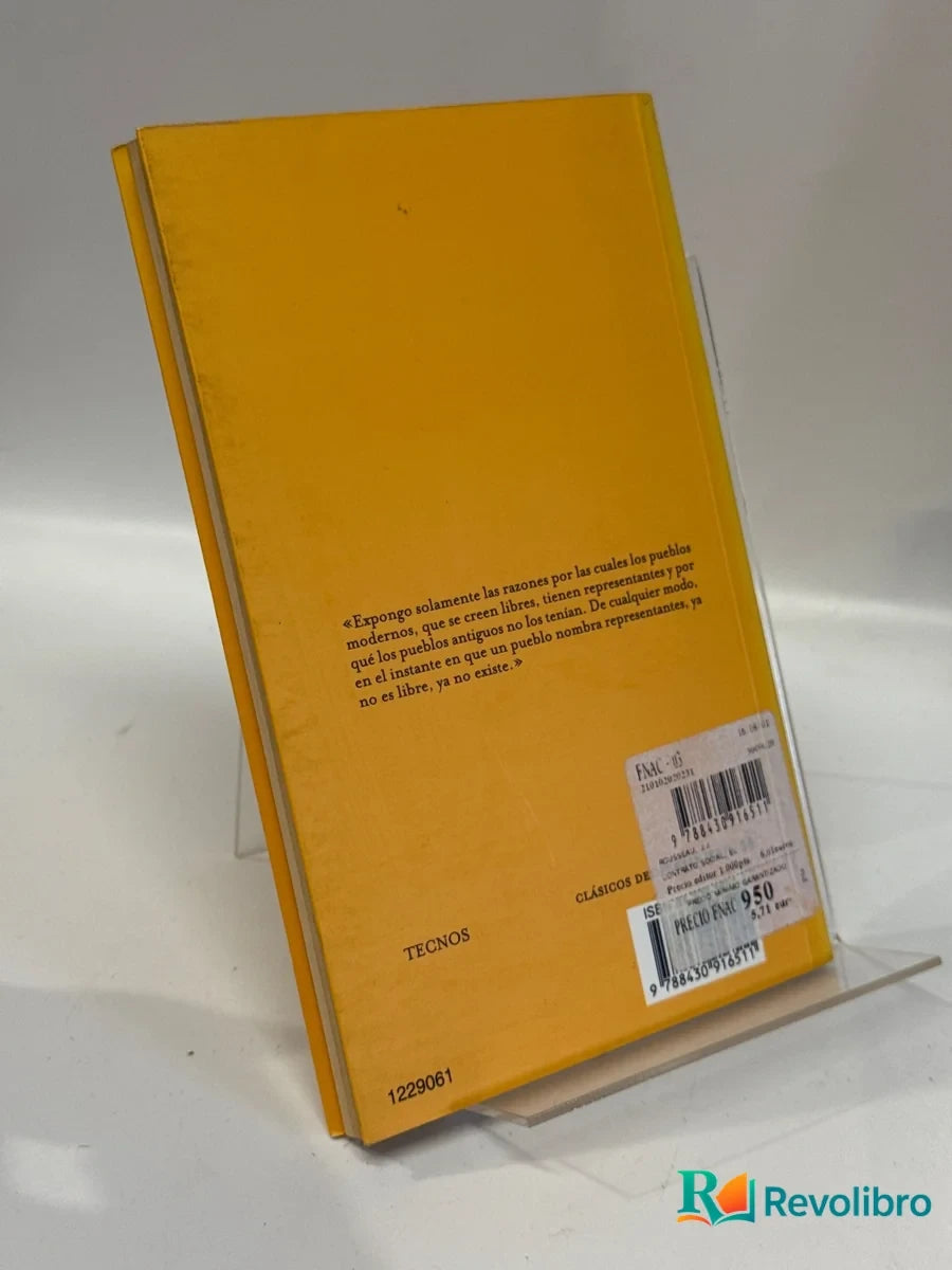 Foto 2 de El contrato social de Jean-Jacques Rousseau, libro de segunda mano