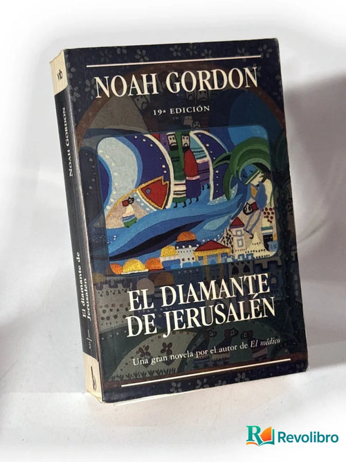 Portada de El diamante de Jerusalén de Noah Gordon, libro de segunda mano