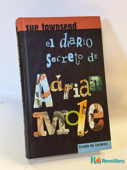 Portada de el diario secreto de Adrian Mole de sue townsend, libro de segunda mano