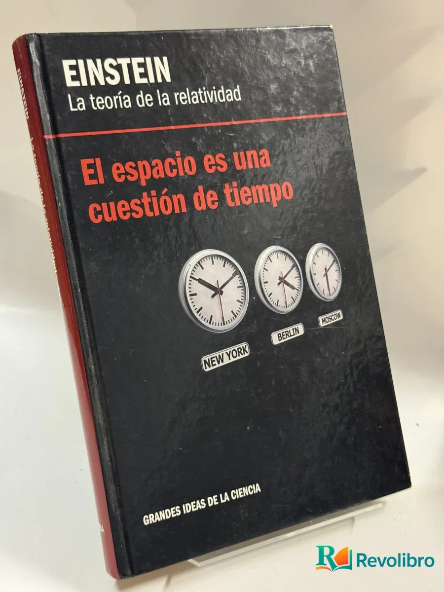 Portada de El espacio es una cuestión de tiempo de Einstein, libro de segunda mano
