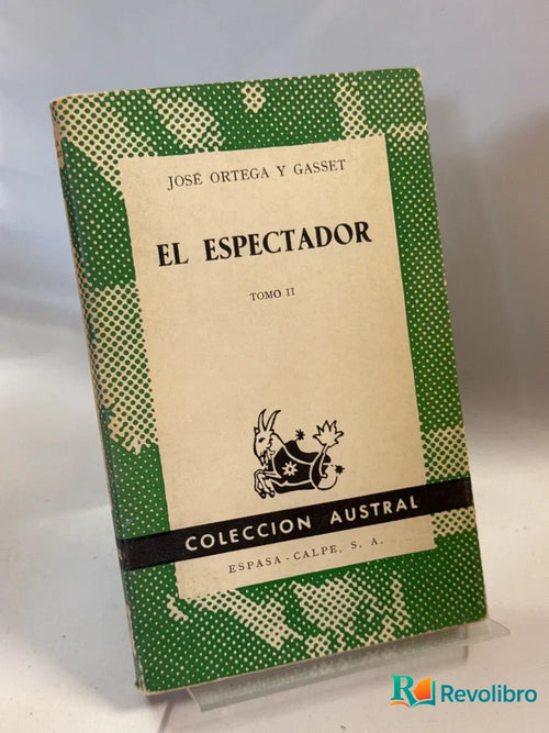 Portada de El espectador tomo II de José Ortega y Gasset, libro de segunda mano