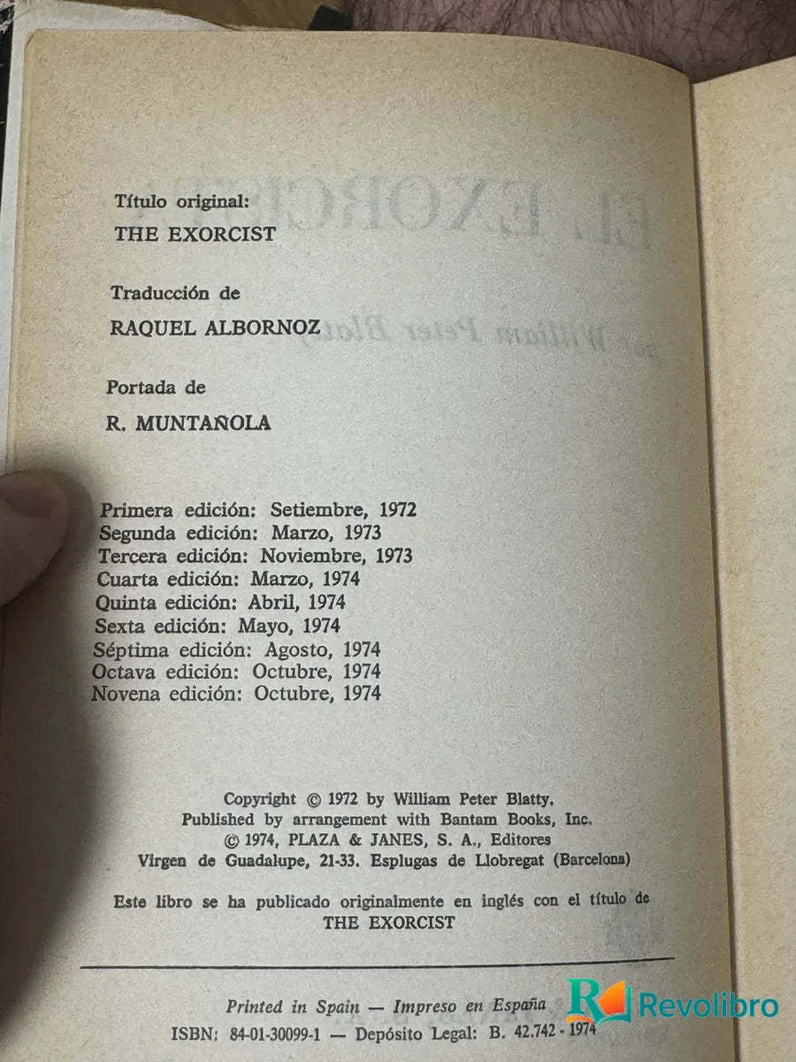 Foto 2 de El Exorcista de William Peter Blatty, libro de segunda mano