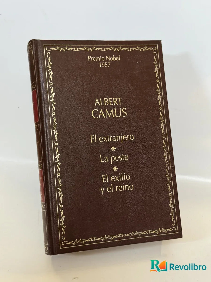 Portada de El extranjero, La peste, El exilio y el reino de Albert Camus, libro de segunda mano