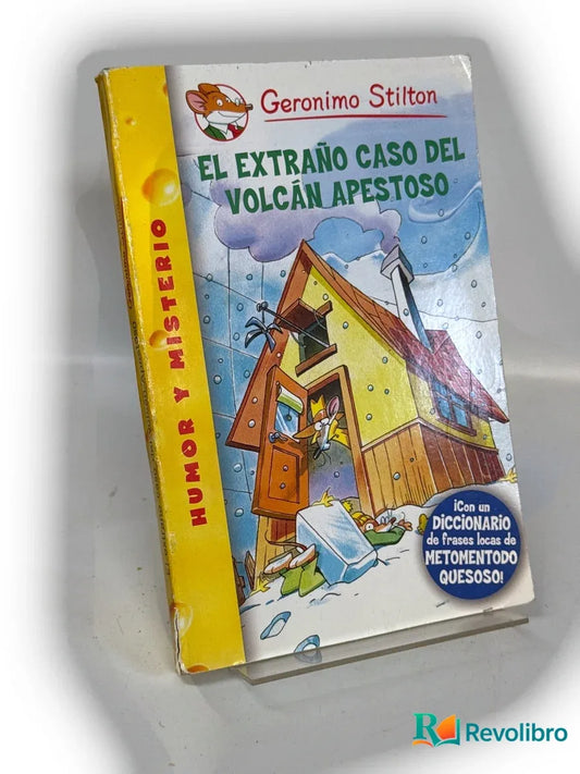 Portada de El extraño caso del volcán apestoso de Geronimo Stilton, libro de segunda mano