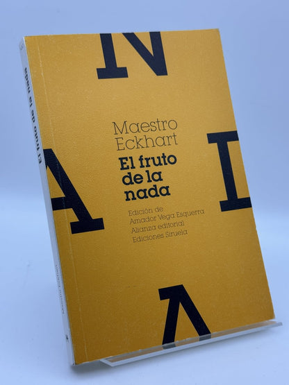 El fruto de la nada y otros escritos - Portada