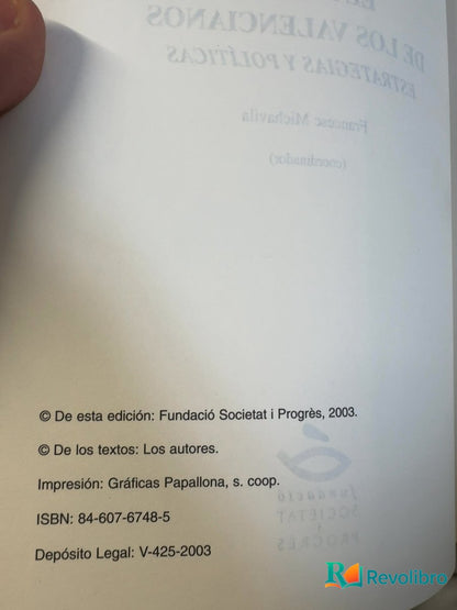 Foto 4 de El futuro de los valencianos - 1ª edición de Francesc Michavila, libro de segunda mano