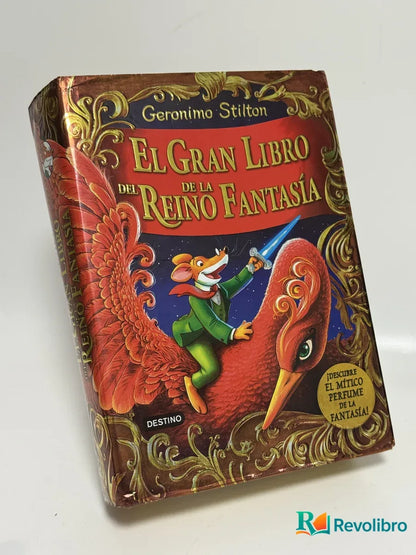 Portada de El Gran Libro del Reino Fantasía de Geronimo Stilton, libro de segunda mano