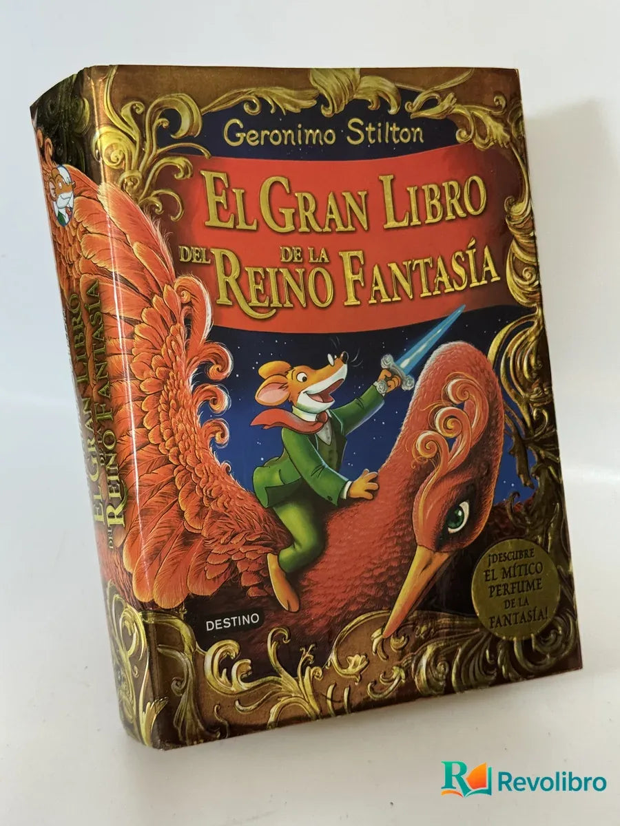 Portada de El Gran Libro del Reino Fantasía de Geronimo Stilton, libro de segunda mano