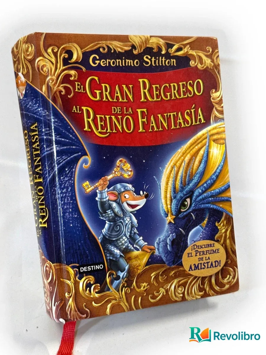 Portada de El gran regreso al reino de la fantasía de Geronimo Stilton, libro de segunda mano