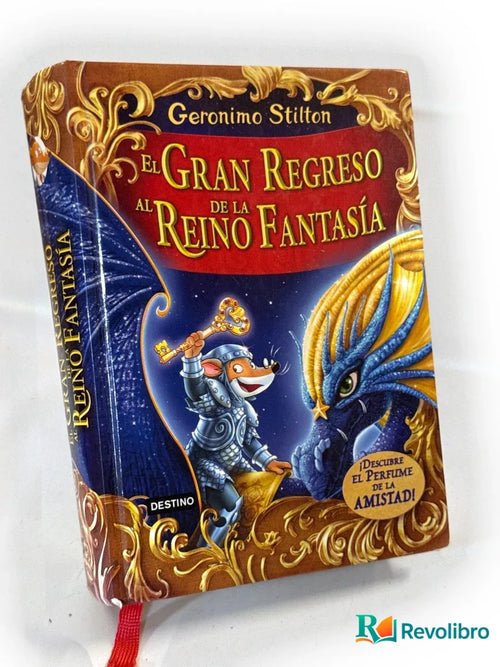 Portada de El gran regreso al reino de la fantasía de Geronimo Stilton, libro de segunda mano