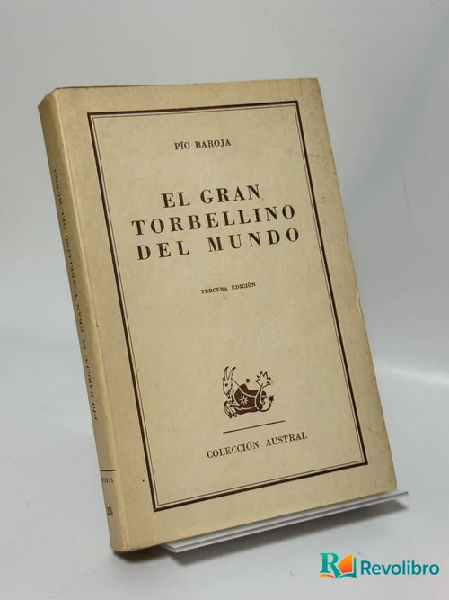 Portada de El Gran Torbellino del Mundo de Pío Baroja, libro de segunda mano