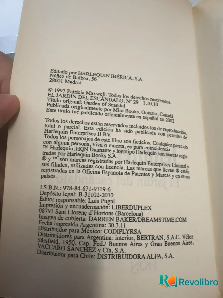 Foto 2 de El jardín del escándalo de Jennifer Blake, libro de segunda mano