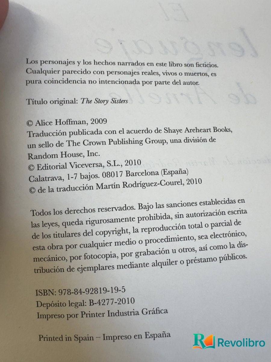Foto 3 de El lenguaje de Arnelle - 1ª edición de Alice Hoffman, libro de segunda mano