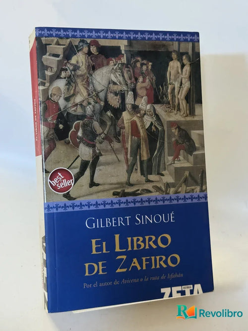 Portada de El Libro de Zafiro de Gilbert Sinoué, libro de segunda mano