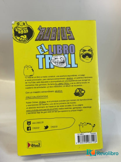 Foto 2 de El libro troll de El Rubius, libro de segunda mano