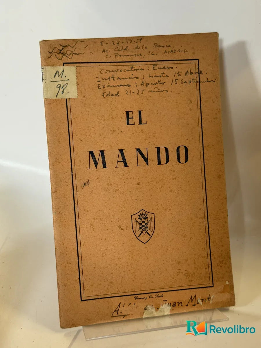 Portada de El Mando de no disponible, libro de segunda mano
