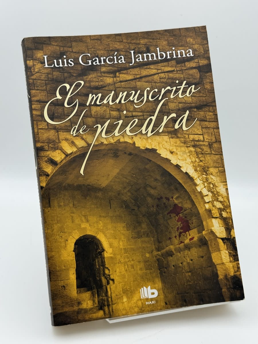 Portada de El manuscrito de piedra de Luis García Jambrina, libro de segunda mano