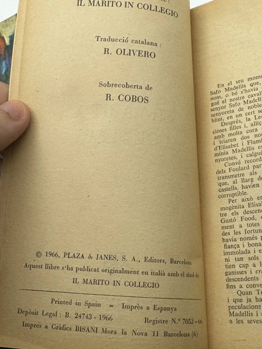 Foto 2 de EL MARIT A COL·LEGI de Giovanni Guareschi, libro de segunda mano