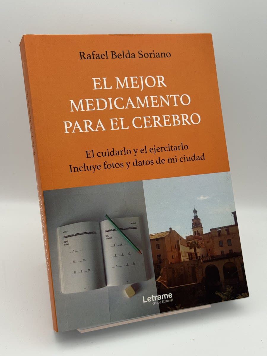 Portada de El mejor medicamento para el cerebro de Rafael Belda Soriano, libro de segunda mano