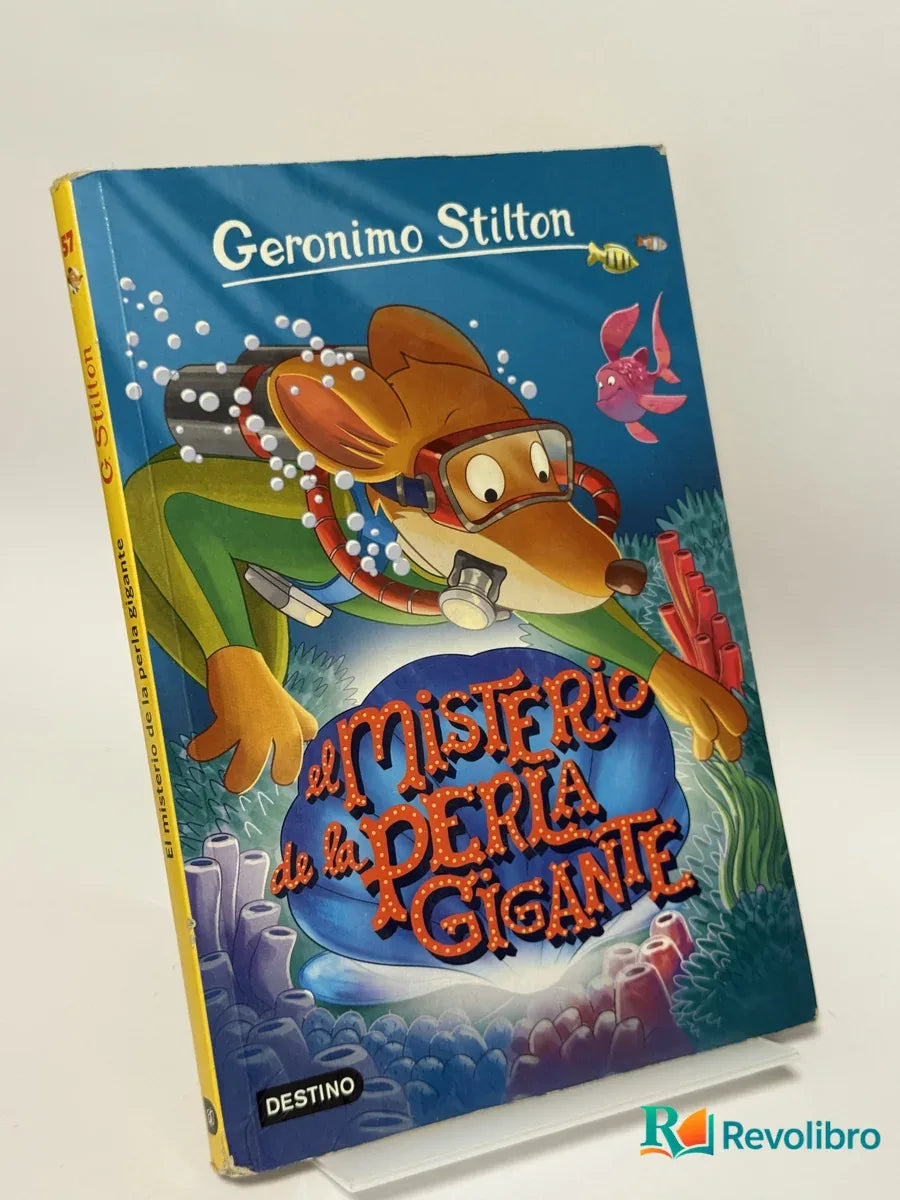 Portada de El misterio de la perla gigante de Geronimo Stilton, libro de segunda mano