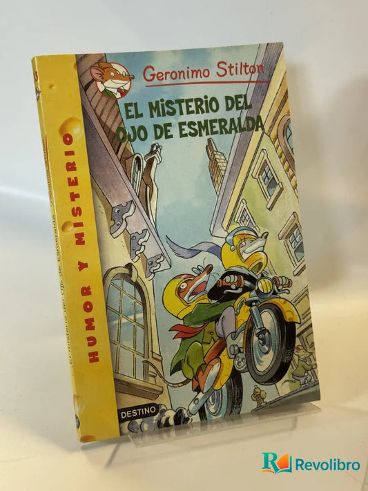 Portada de El misterio del ojo de esmeralda de Geronimo Stilton, libro de segunda mano