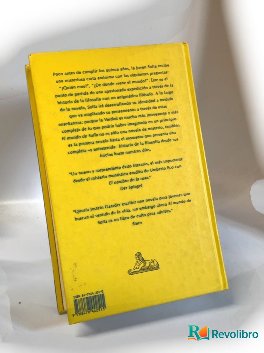 Foto 2 de El mundo de Sofía de Jostein Gaarder, libro de segunda mano