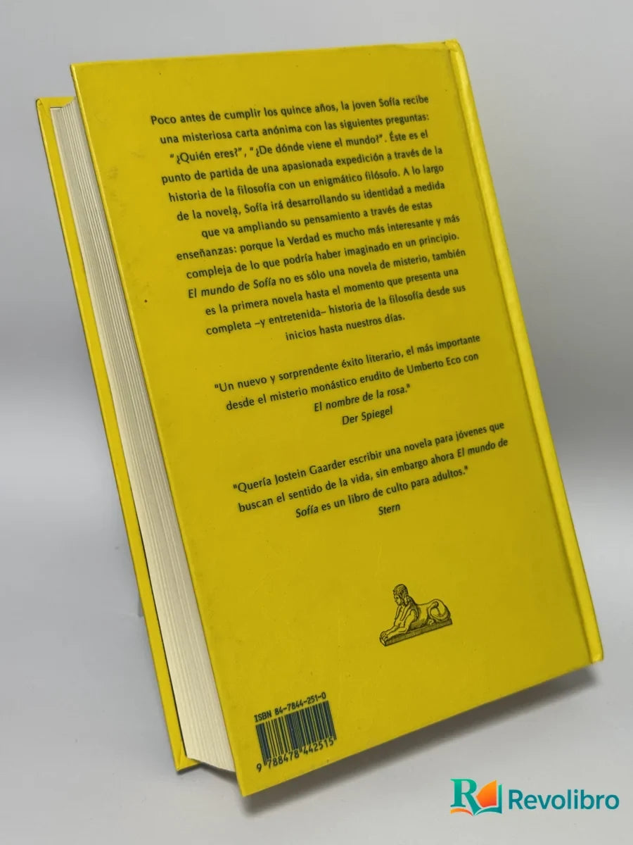 Foto 2 de El Mundo de Sofía de Jostein Gaarder, libro de segunda mano