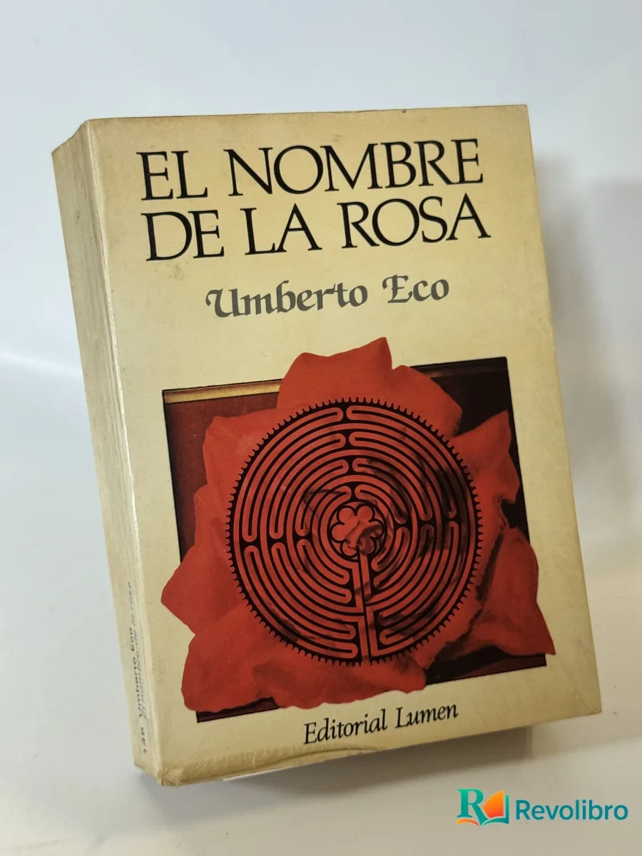 Portada de El Nombre de la Rosa de Umberto Eco, libro de segunda mano