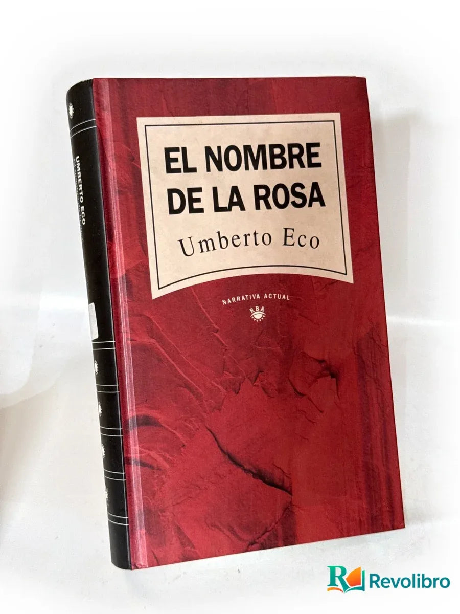 Portada de El nombre de la rosa de Umberto Eco, libro de segunda mano