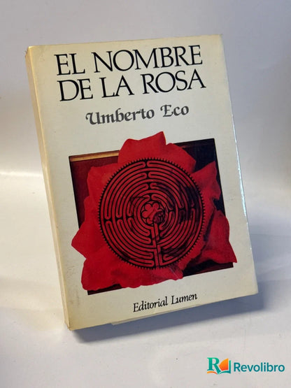 Portada de El nombre de la rosa de Umberto Eco, libro de segunda mano