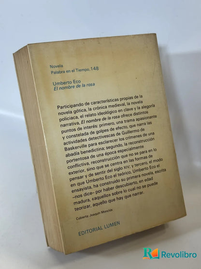 Foto 2 de El Nombre de la Rosa de Umberto Eco, libro de segunda mano