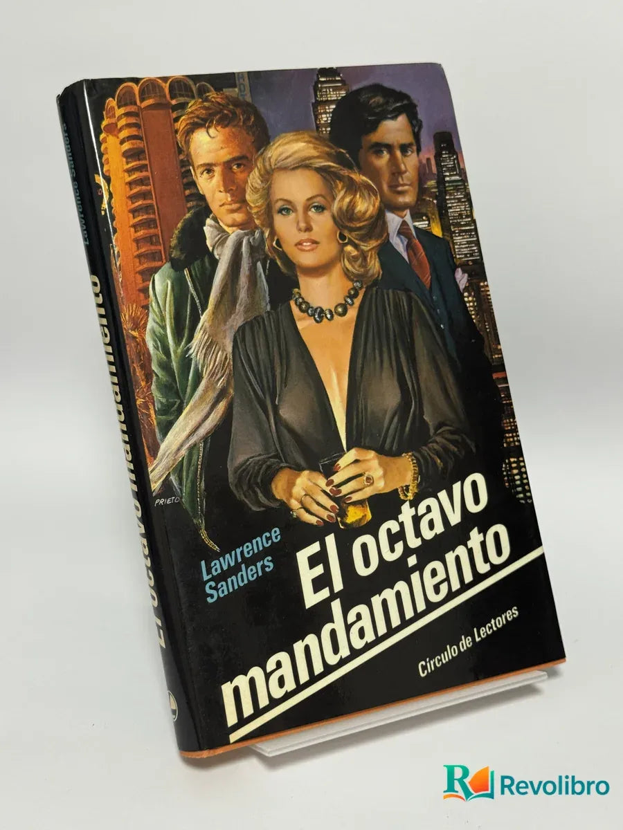 Portada de El octavo mandamiento de Lawrence Sanders, libro de segunda mano