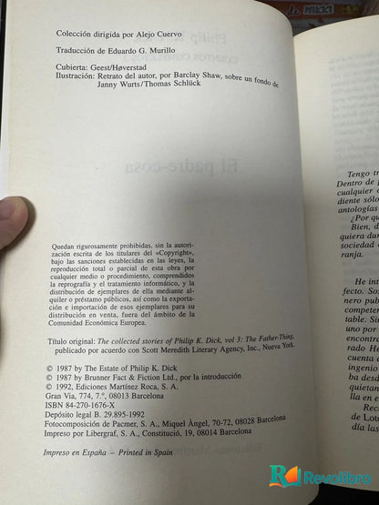 Foto 2 de El padre-cosa de Philip K. Dick, libro de segunda mano