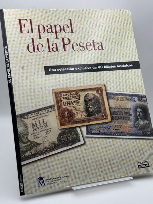 Portada de El papel de la Peseta, 36 billetes de Desconocido, libro de segunda mano