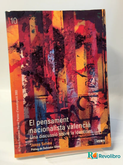 Portada de El pensament nacionalista valencià de Josep Solves, libro de segunda mano