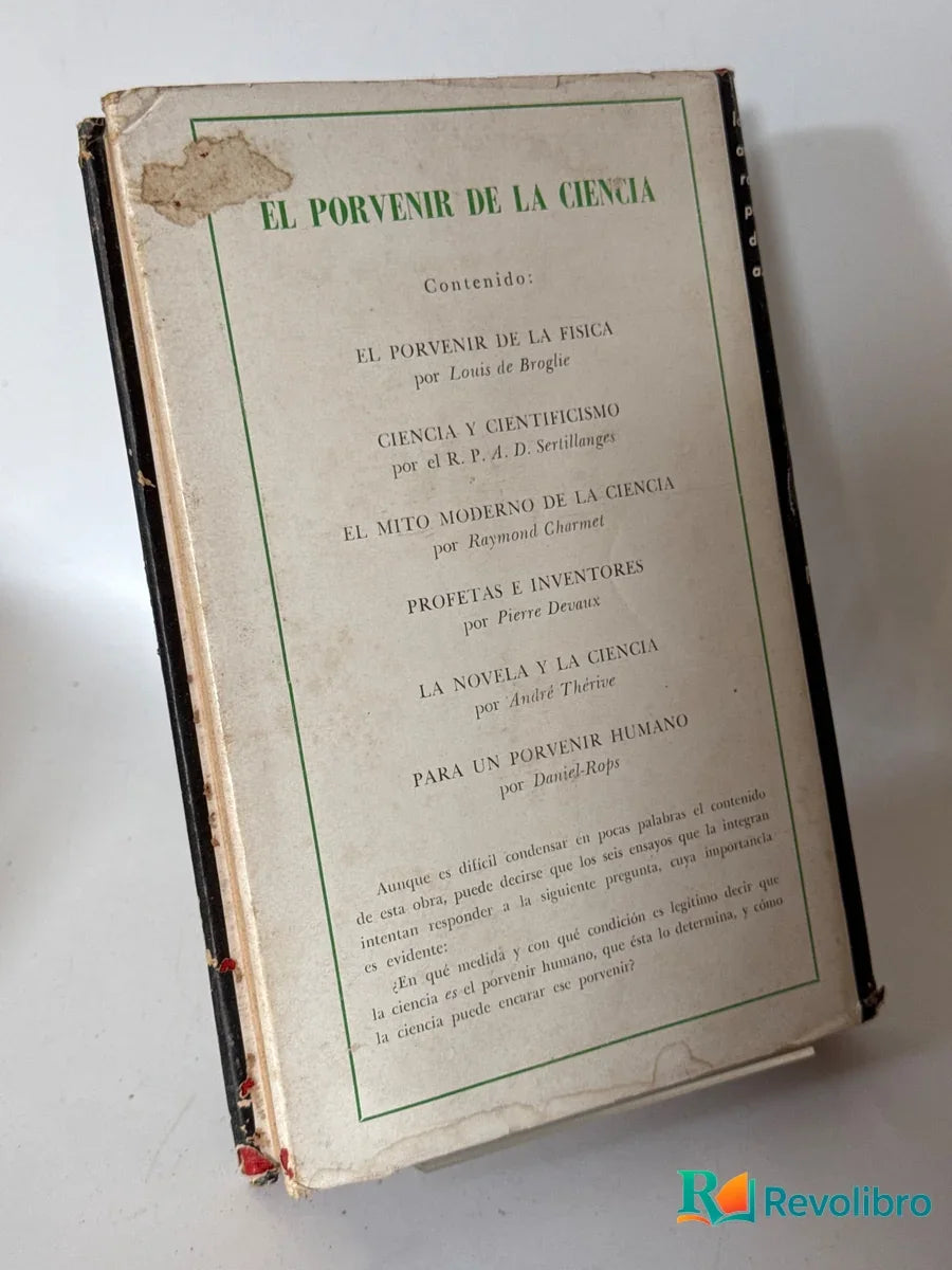 Foto 2 de El porvenir de la ciencia - 1ª edición de Louis de Broglie, libro de segunda mano