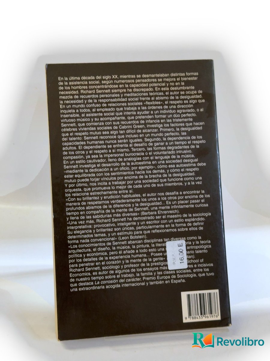 Foto 2 de El respeto - 1ª edición de Richard Sennett, libro de segunda mano