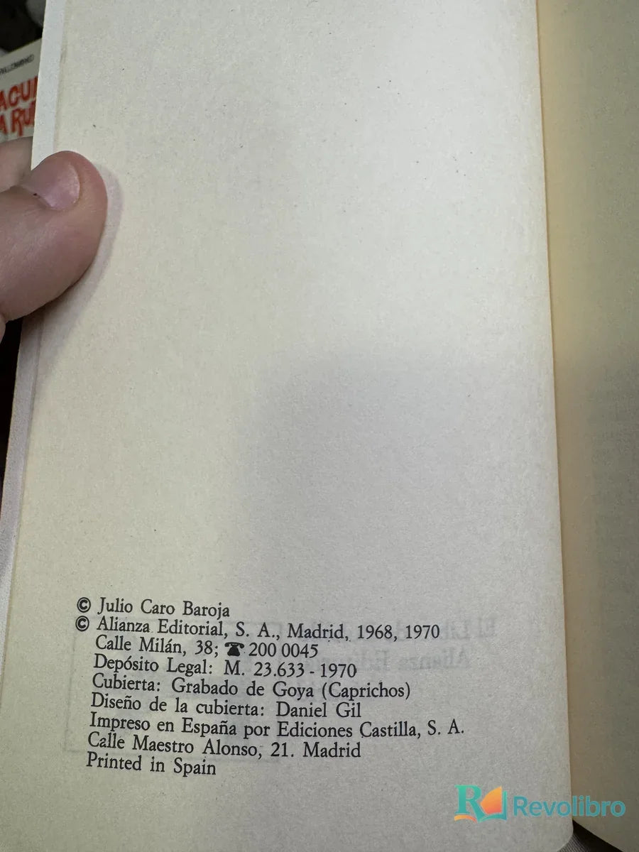 Foto 2 de El señor Inquisidor y otras vidas por oficio de Julio Caro Baroja, libro de segunda mano