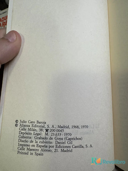 Foto 2 de El señor Inquisidor y otras vidas por oficio de Julio Caro Baroja, libro de segunda mano