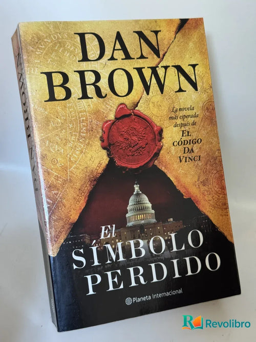 Portada de El símbolo perdido de Dan Brown, libro de segunda mano
