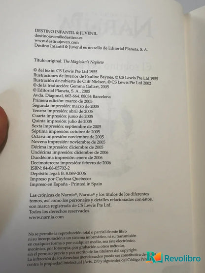Foto 3 de El sobrino del mago de C. S. Lewis, libro de segunda mano
